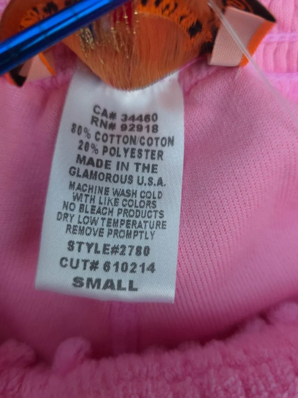 VTG Juicy Couture Pink Terry Cloth Tracksuit Set USA Small Y2K